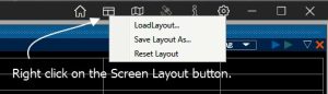 Screen Layout Menu