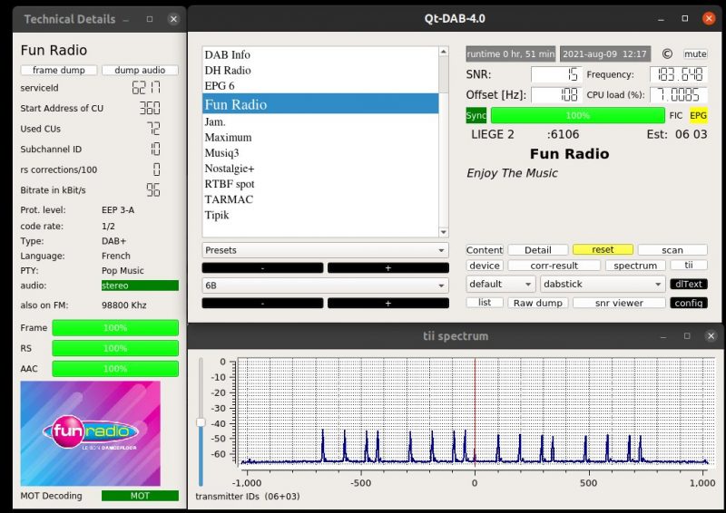 QT-DAB-4.0 on Ubuntu
