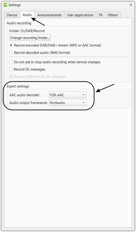 FAAD or FDK-AAC decoder FAAD or FDK-AAC decoder