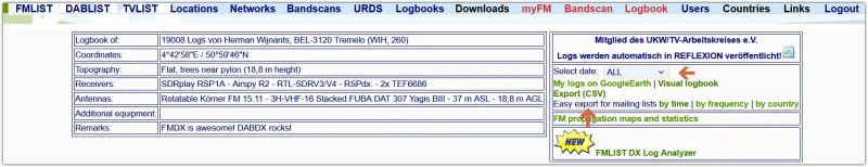 Download your entire logbook Download your entire logbook